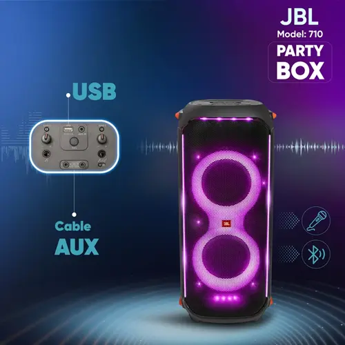 اسپیکر بلوتوثی جی بی ال مدل PARTY BOX 710 (12)